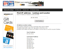 Tablet Screenshot of findip-address.com